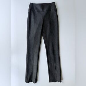 Oscar De La Renta Ready to Wear RTW Black Cotton Twill Straight Leg Trousers 2